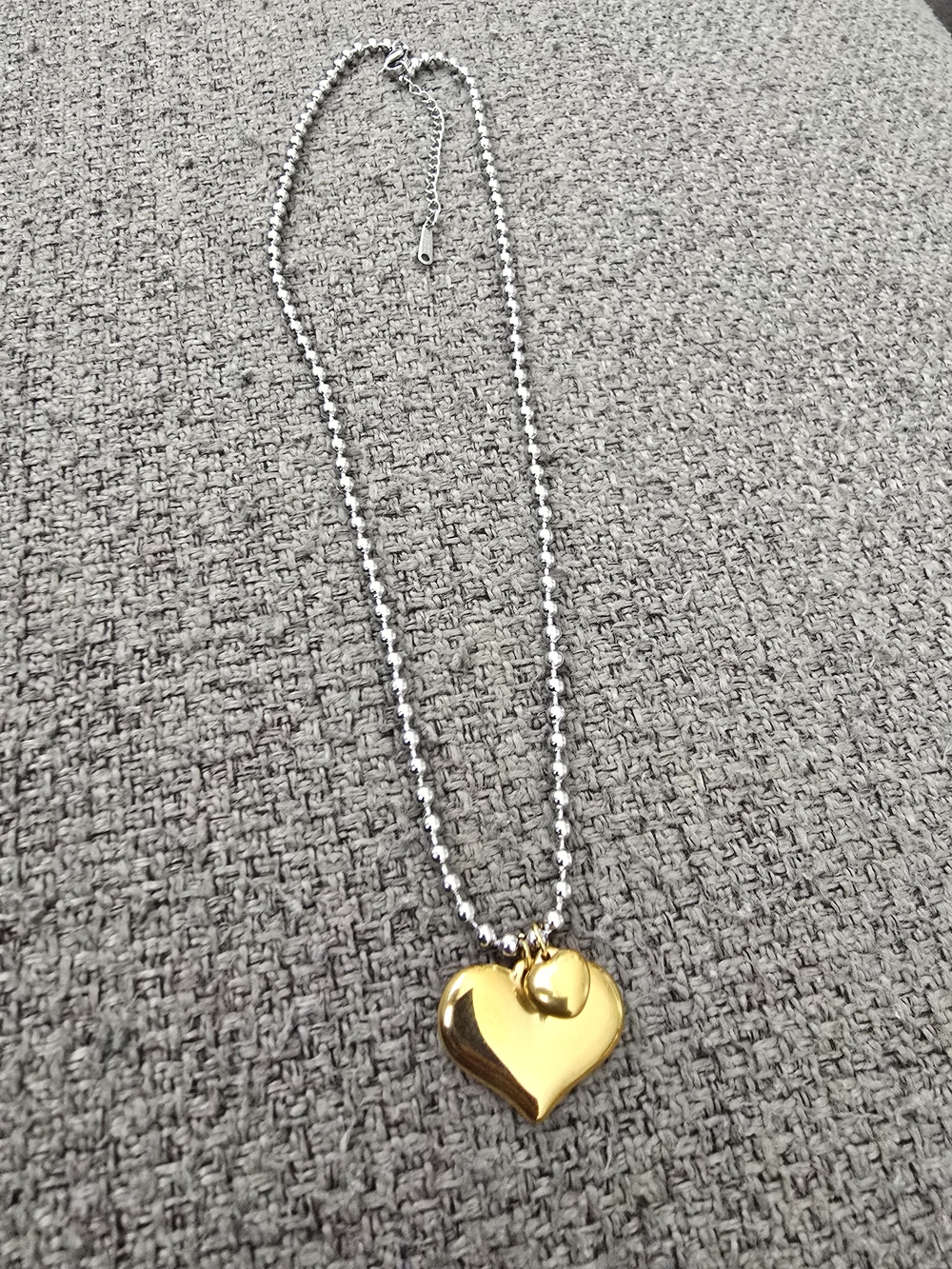 Gold Heart Pendant Necklace for Women - Unbranded
